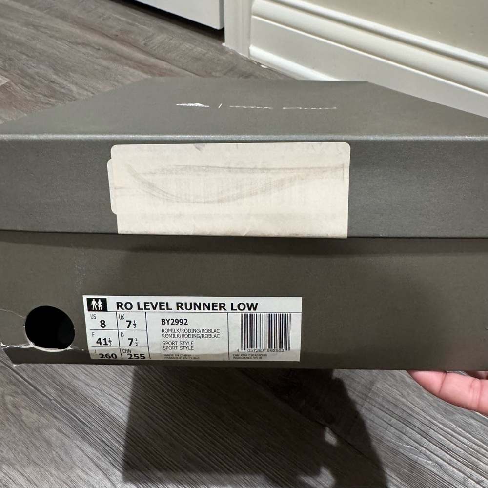 Rick Owens X Adidas Level Runner Low Sneaker in Milk - Picture 16 of 16